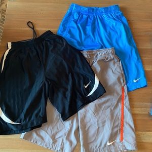 3 pairs boys' large Nike shorts